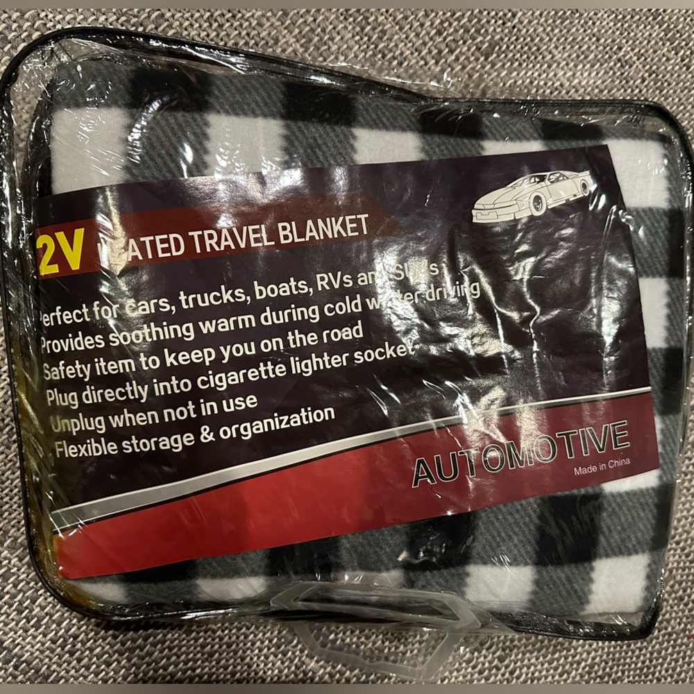NEW Heated Travel Blanket